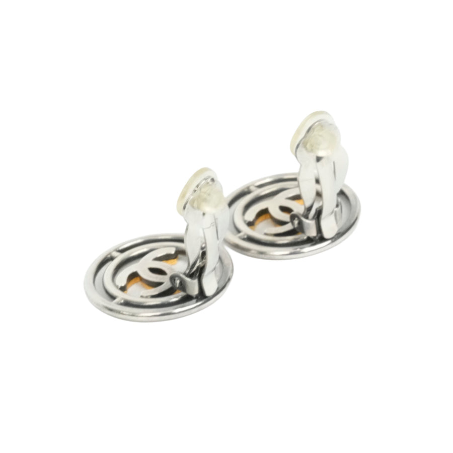 CHANEL Circle Coco Mark Earrings