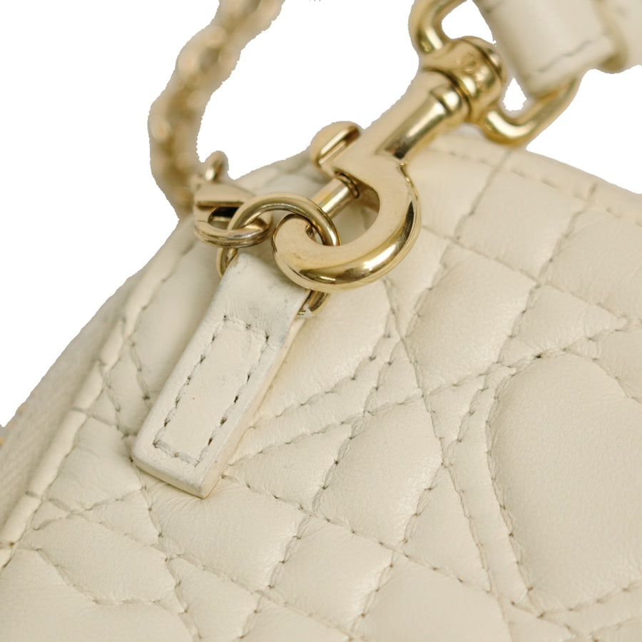 CHRISTIAN DIOR Lady Dior Call'in Dior Phone Holder / Shoulder Bag