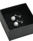 TASAKI K18 White Gold Pearl 7.40mm 2.1g Earring