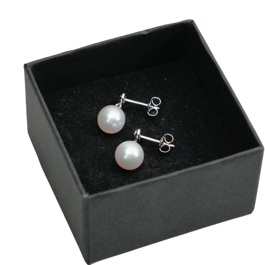 TASAKI K18 White Gold Pearl 7.40mm 2.1g Earring