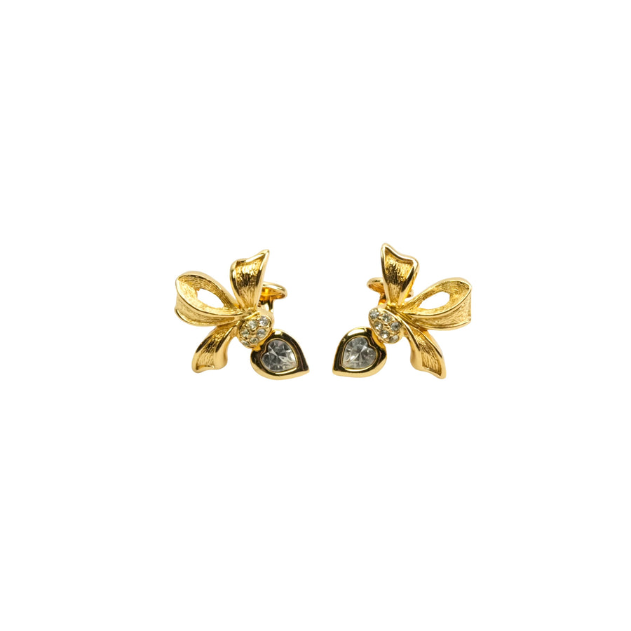 CHRISTIAN DIOR Rhinestone Earring