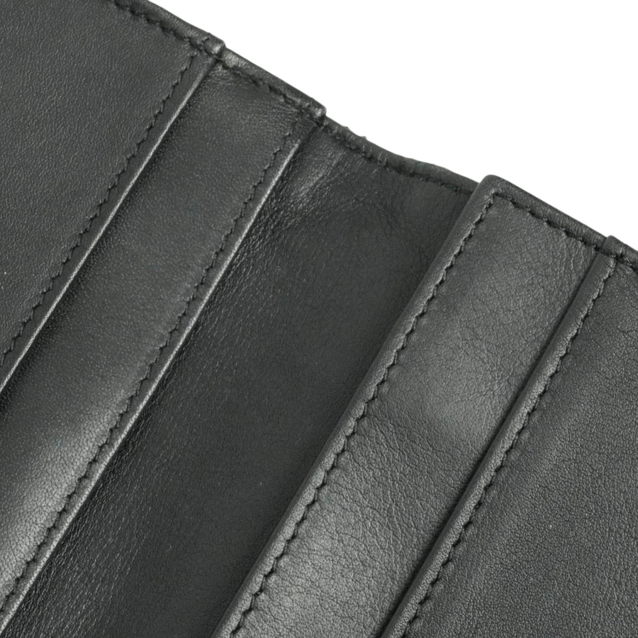 CHANEL 2009–2010 Matelassé Coco Mark Bi-Fold Long Wallet