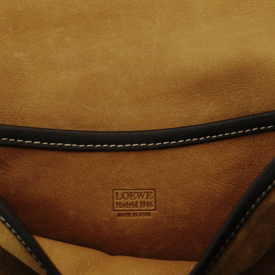 LOEWE  Suede Anagram Shoulder Bag