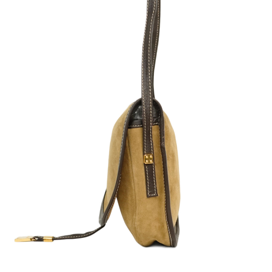 LOEWE  Suede Anagram Shoulder Bag