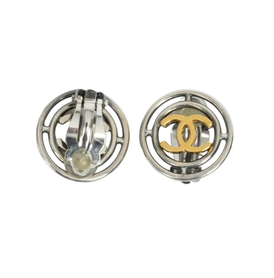 CHANEL Circle Coco Mark Earrings