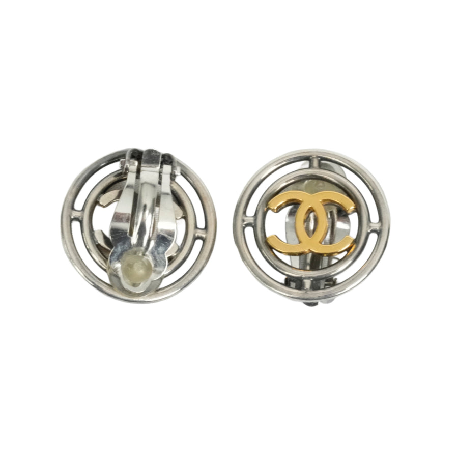 CHANEL Circle Coco Mark Earrings