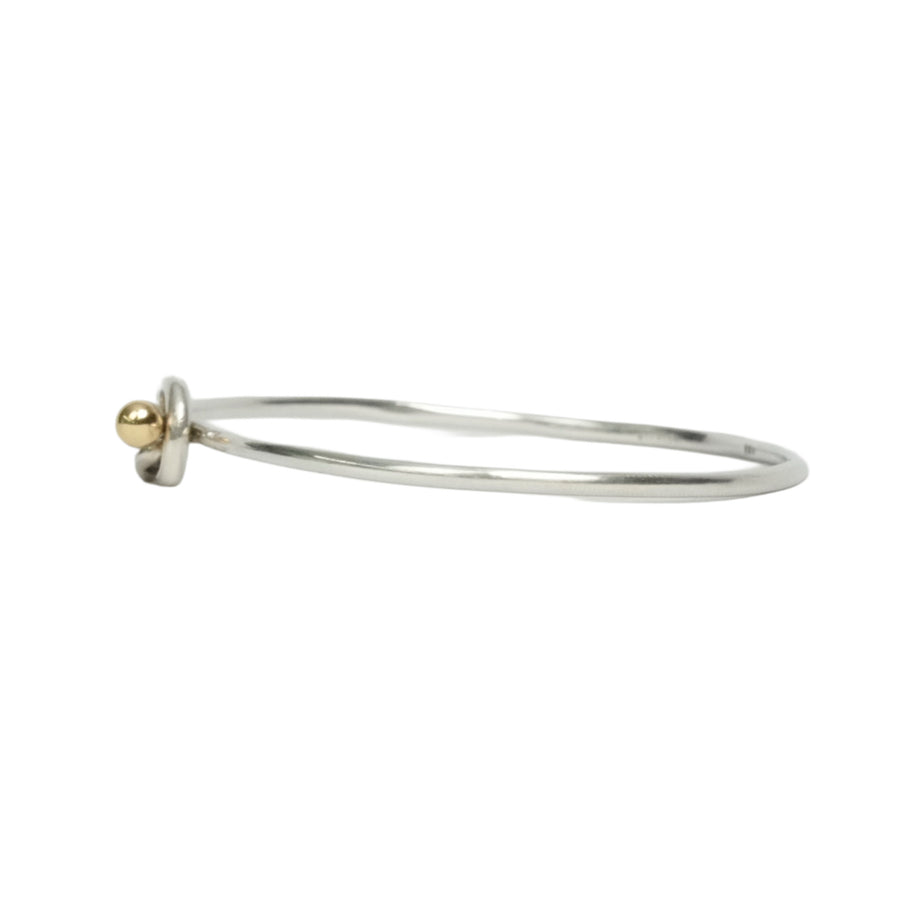 TIFFANY & CO. SV925 K18YG Love Knot Bangle