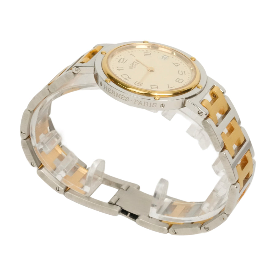 HERMES Clipper Classic YG Combination Boys 34 mm Watch