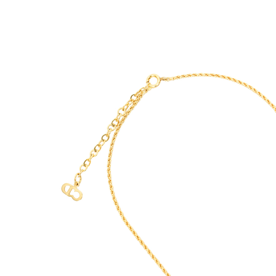 CHRISTIAN DIOR CD Logo Necklace