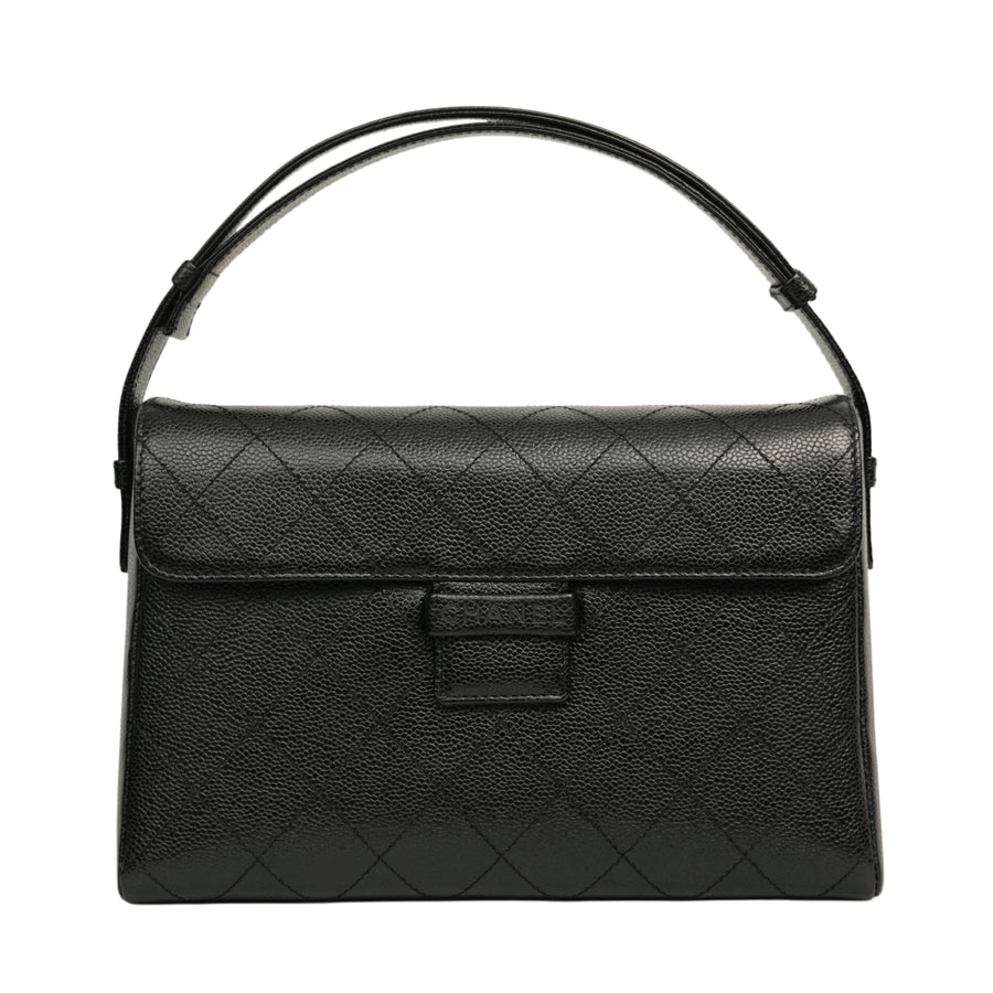 CHANEL 1997–1999 Matelasse Caviar Skin Shoulder Bag/Handbag 2Way