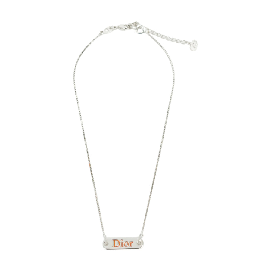 CHRISTIAN DIOR Dior Logo Necklace