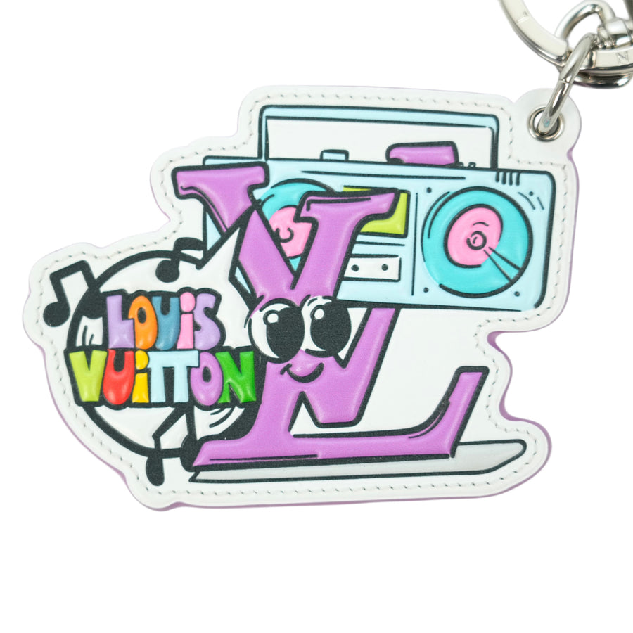LOUIS VUITTON Porte-Cles Monogram Comics Keychain MP3456