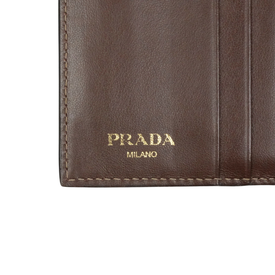 PRADA Jacquard Tri-Fold Wallet