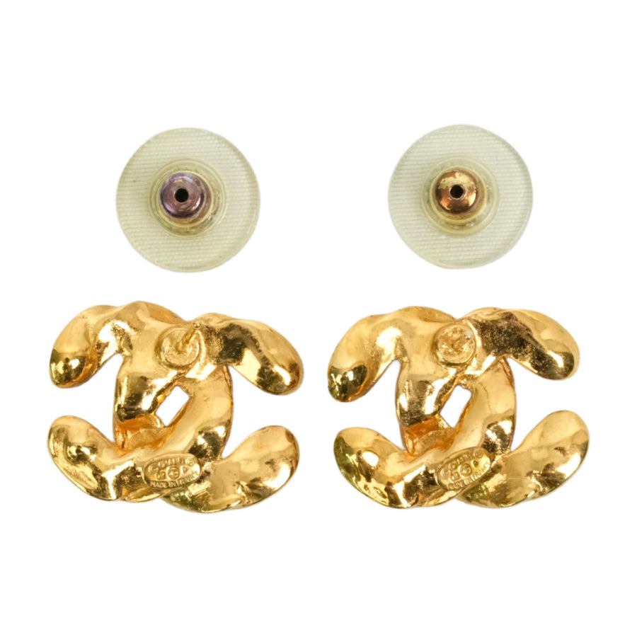 CHANEL Coco Mark Pierced Earrings
