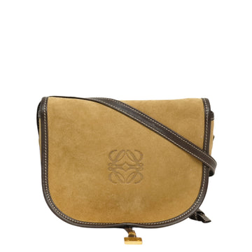 LOEWE  Suede Anagram Shoulder Bag