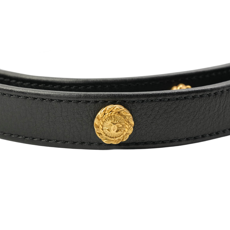 CHANEL 1993 Coco Mark Camellia Belt