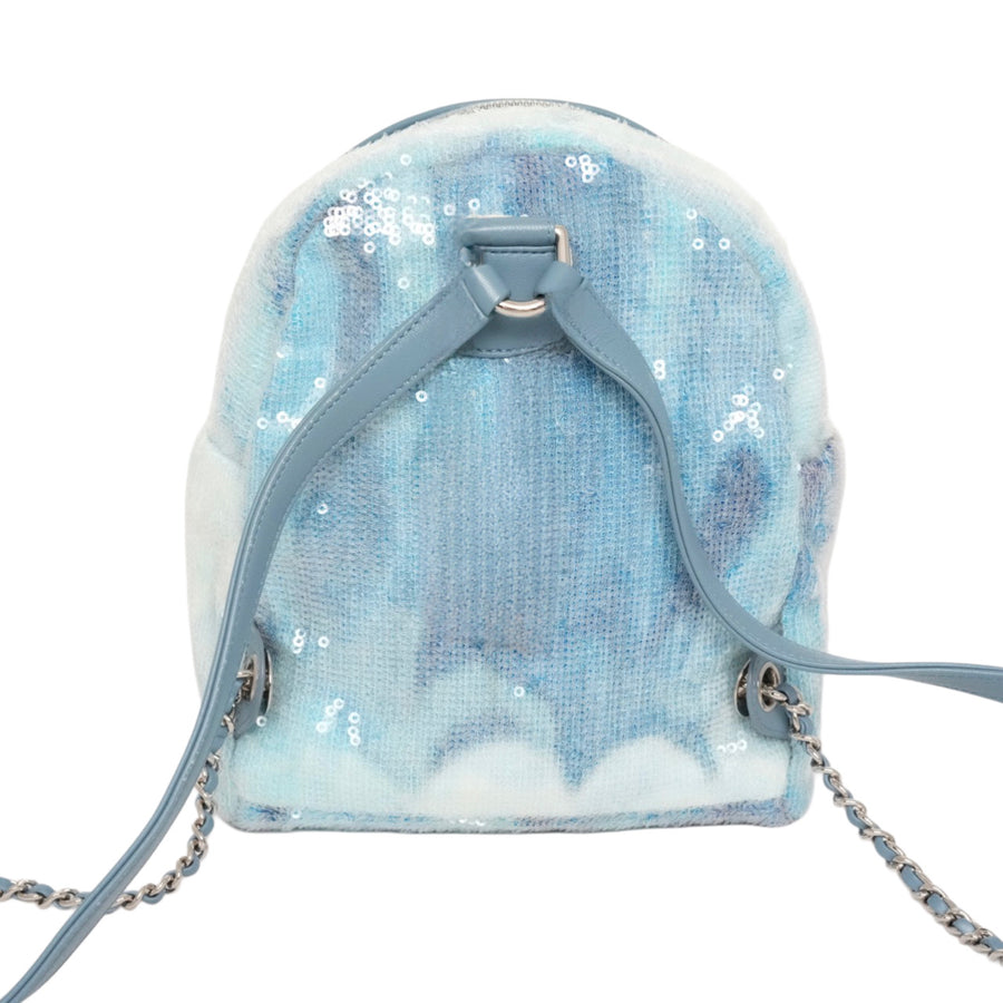 CHANEL Coco Mark Sequin Mini Backpack