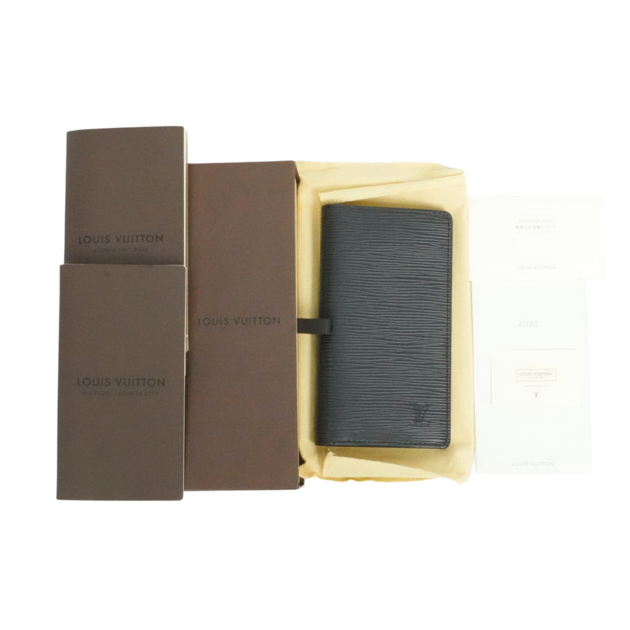 LOUIS VUITTON Epi Agenda Posh Notebook Cover / Card Case R20522