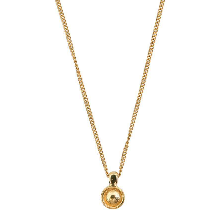 CHRISTIAN DIOR Round Circle Rhinestone Necklace