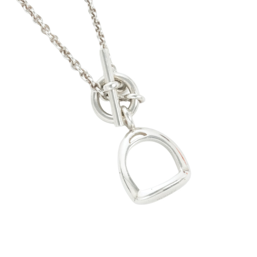 HERMES Ag925 Amulet Étrier Necklace