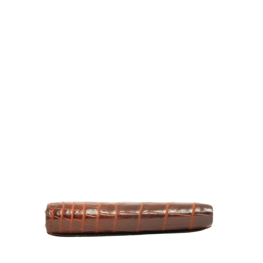 BVLGARI Crocodile Bi-Fold Wallet