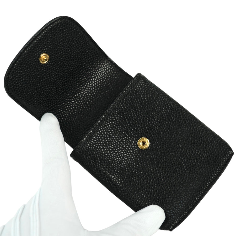 CHANEL 2008–2009 Caviar Leather Cigarette Case