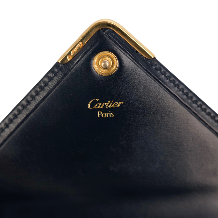 CARTIER Kiss Lock Tri-Fold Wallet