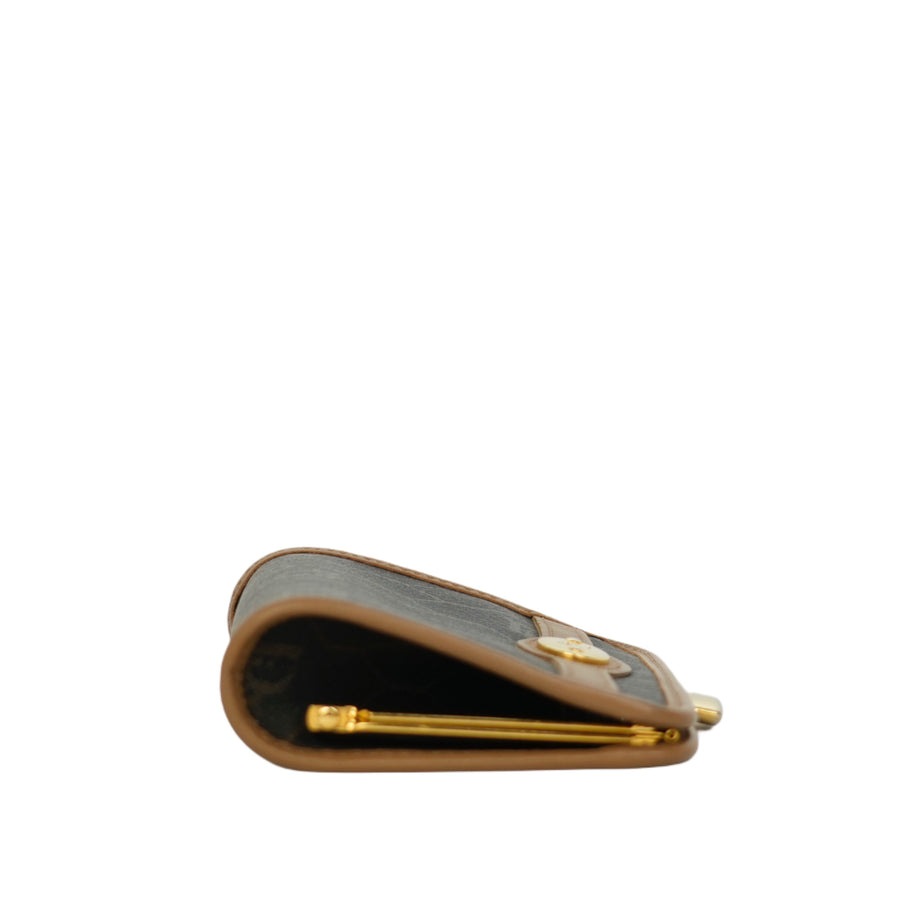 CHRISTIAN DIOR Honeycomb Frame Coin Purse