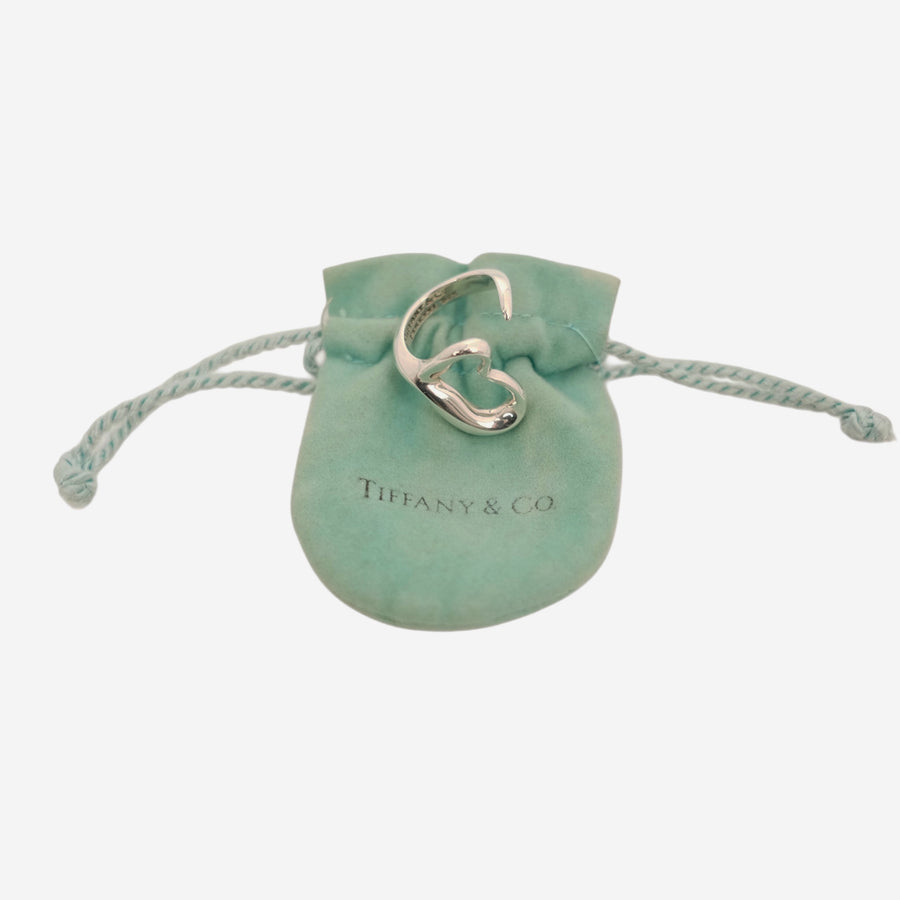 TIFFANY & CO.SV925 Elsa Peretti Open Heart Ring