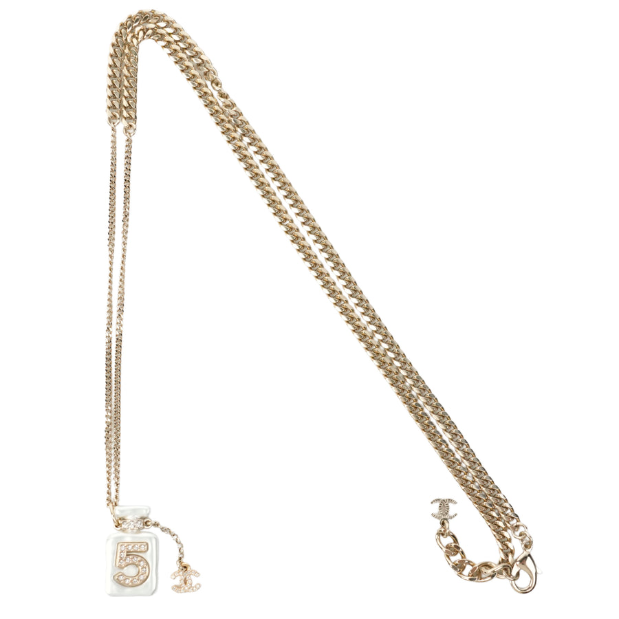 CHANEL Bottle Motif Necklace