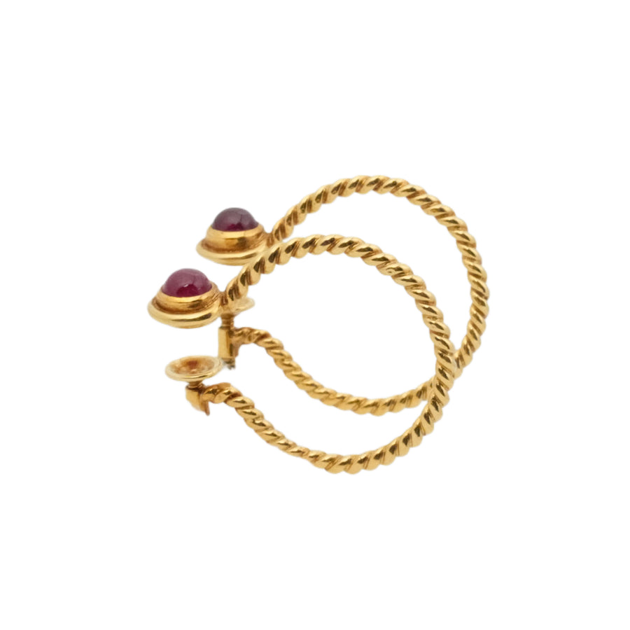 MIKIMOTO K18 Ruby 5.4g Earring