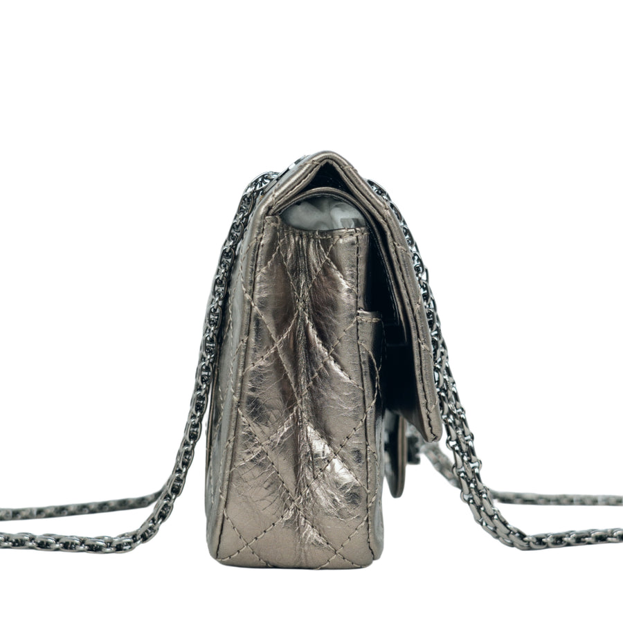 CHANEL 2006–2008 2.55 Matelassé Chain Shoulder Bag