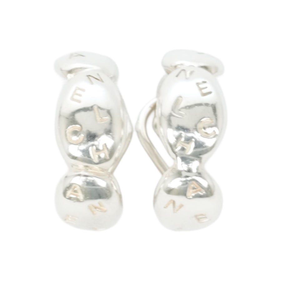 CHANEL Ag925 Hoop Earrings