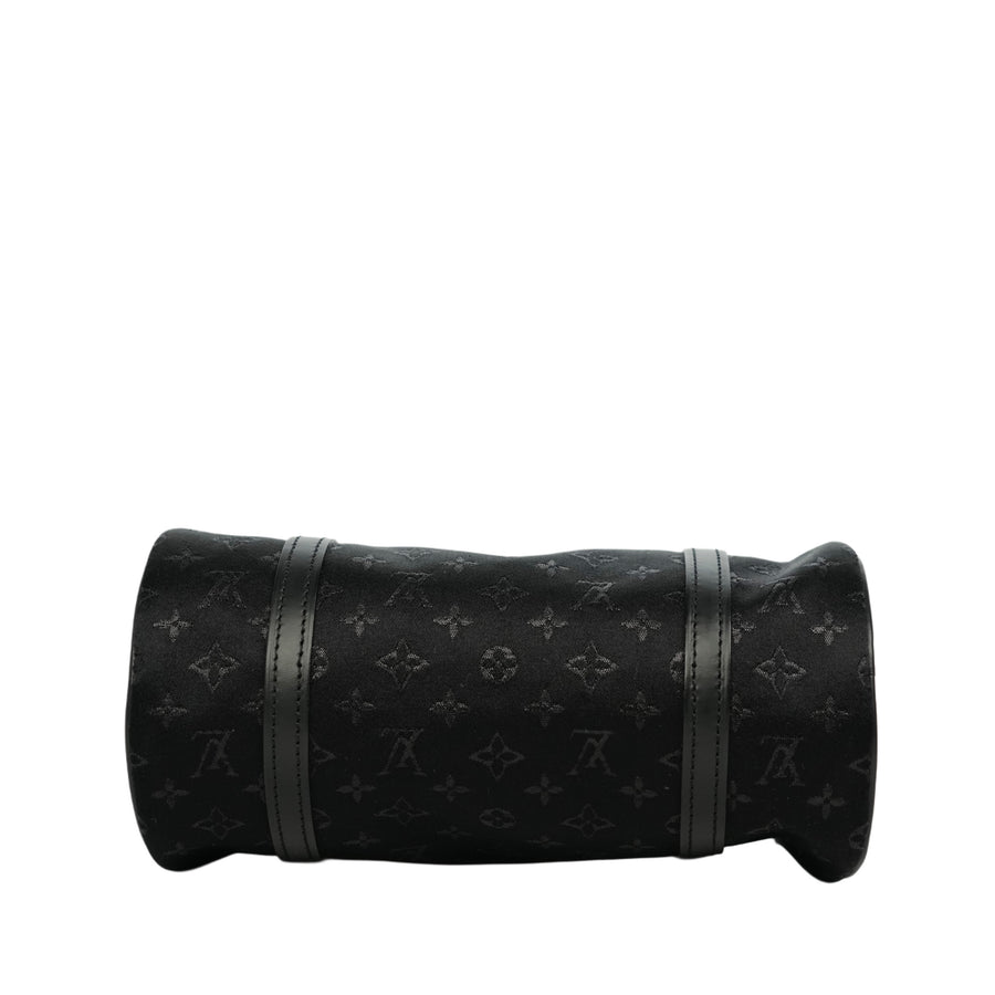 LOUIS VUITTON Monogram Little Papillon Satin Noir Handbag M92352