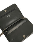 CHANEL Boy Chanel Matelassé Coco Mark Chain Wallet / Shoulder Bag
