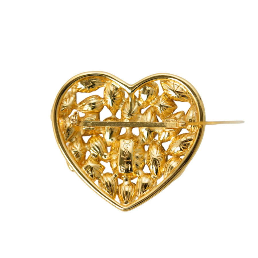 YVES SAINT LAURENT Heart Brooch