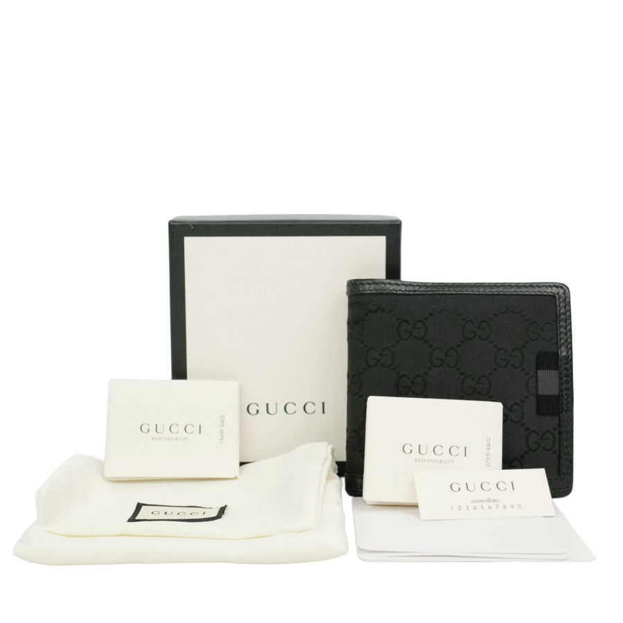 GUCCI GG Canvas Bifold Wallet