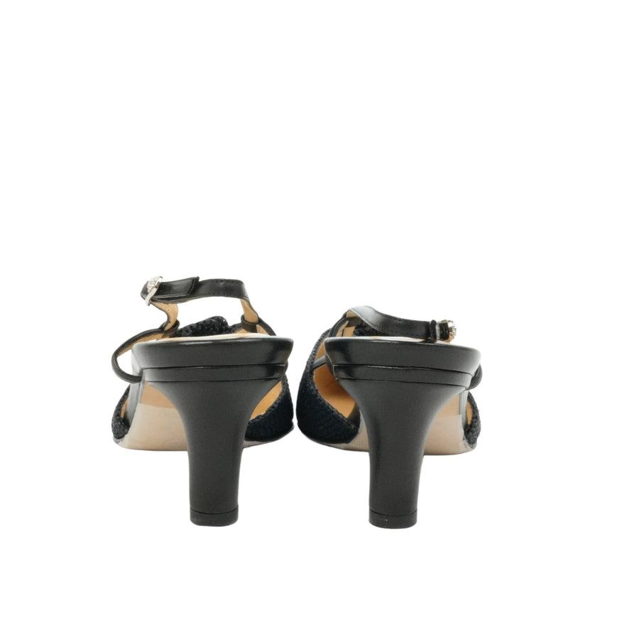 CHANEL Camellia Slingback Sandals