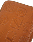 LOEWE 170th Anniversary Signature Round Zip Anagram Long Wallet