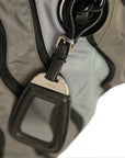 PRADA Nylon Patchwork Plastic Chain Tote Bag