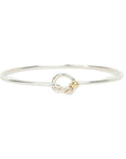 TIFFANY & CO. SV925 K18YG Love Knot Bangle