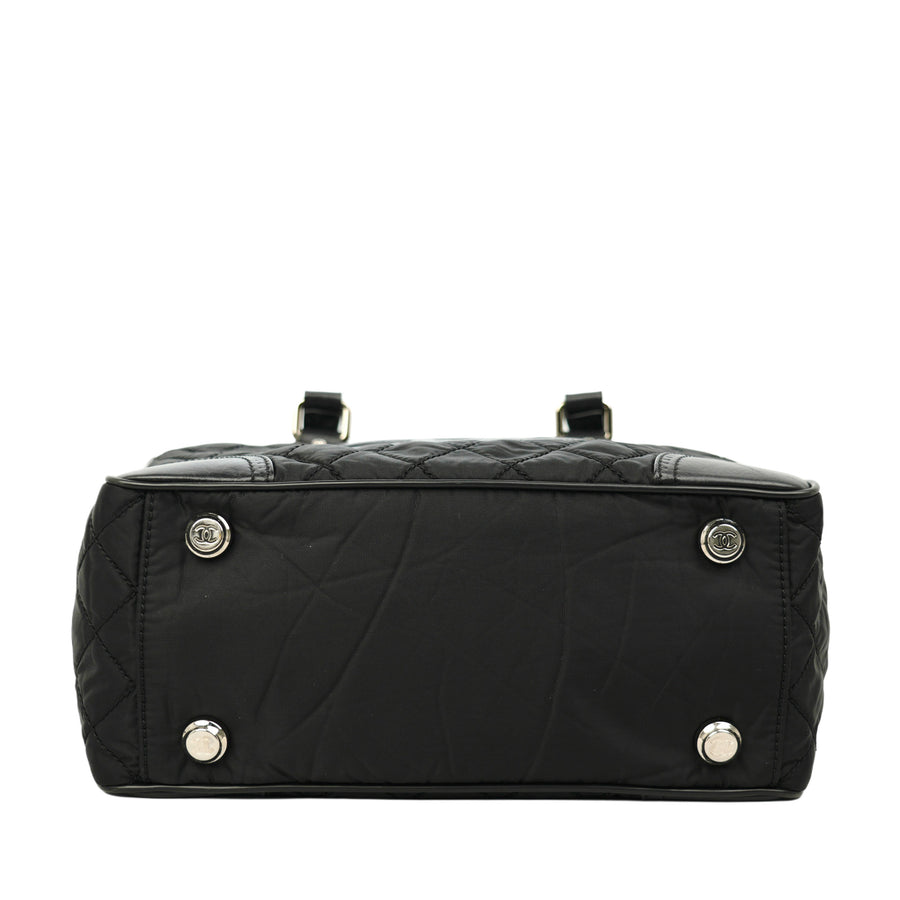 CHANEL 2008-2009 Nylon Paris-New York Tote Bag/Shoulder Bag