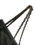 CHANEL 2002–2003 Chain Caviar Leather Shoulder Bag