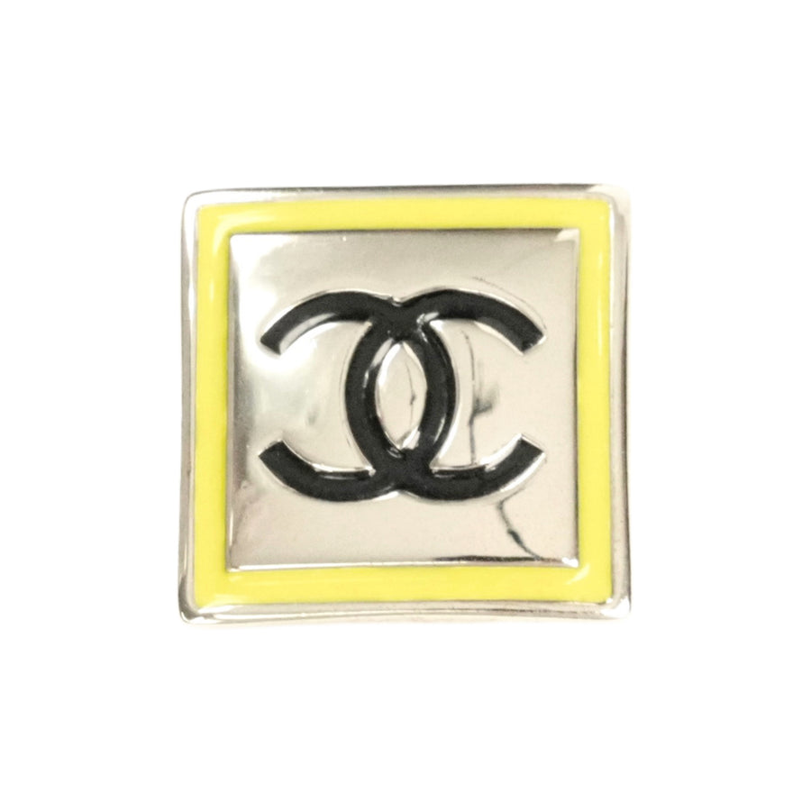 CHANEL Coco Mark Square Brooch
