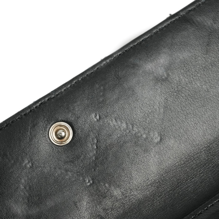 CHANEL 2009–2010 Matelassé Coco Mark Bi-Fold Long Wallet