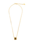 CHRISTIAN DIOR Square Dior Logo Necklace