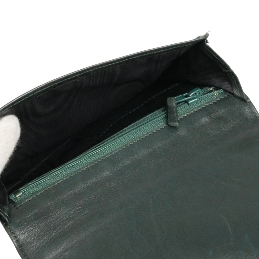 CHANEL 1996–1997 Coco Mark Caviar Leather Bi-Fold Long Wallet