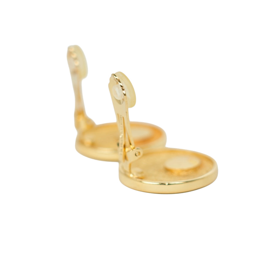 CHRISTIAN DIOR CD Logo Earring