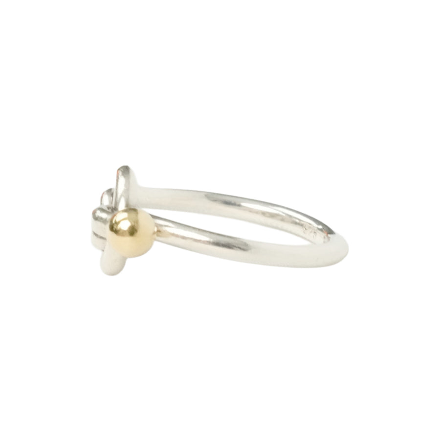 TIFFANY & CO. SV925 K18YG Love Knot Ring