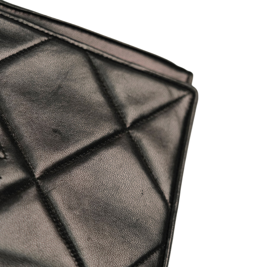 CHANEL 1986-1988Matelasse Chain Coco Mark Lambskin Shoulder Bag
